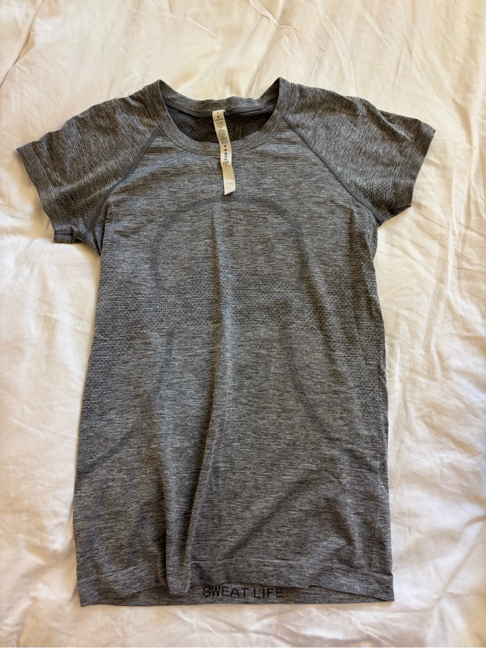 lululemon athletica Heather Gray Short Sleeve Tee
